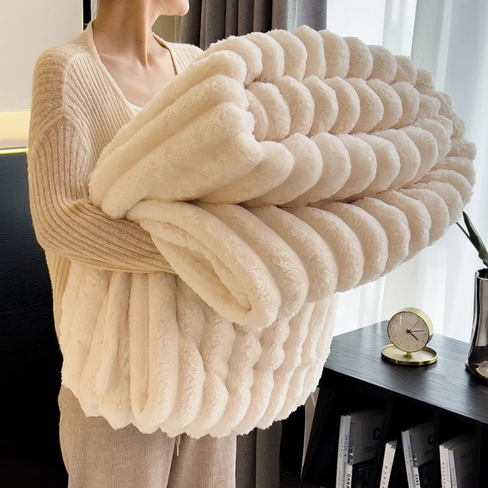HuxWarm Fluffy Throw Blanket