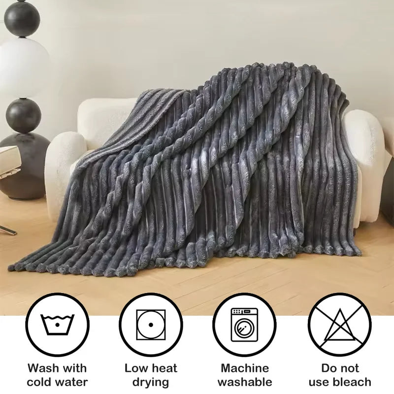HuxWarm Fluffy Throw Blanket