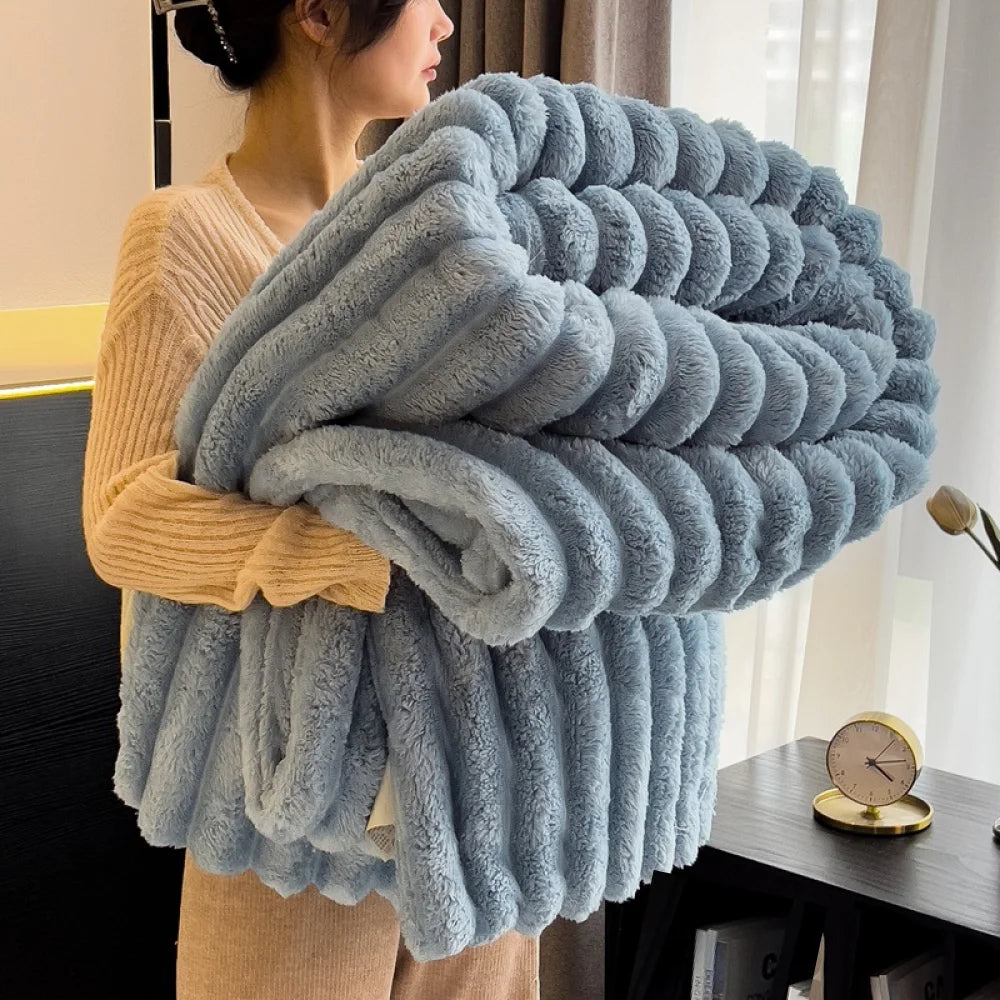 HuxWarm Fluffy Throw Blanket