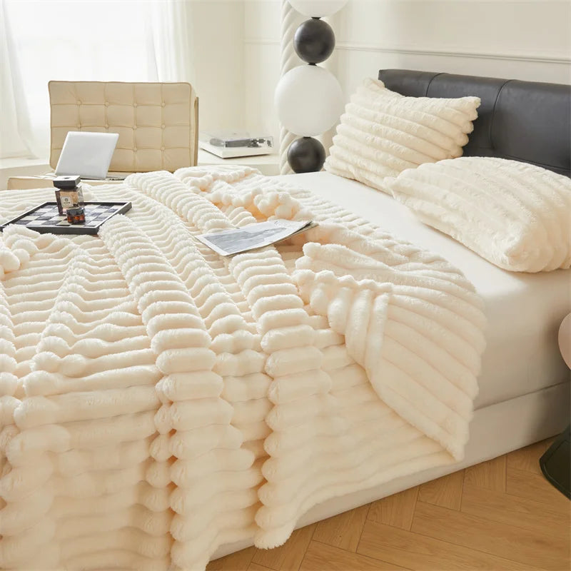 HuxWarm Fluffy Throw Blanket