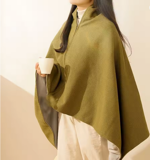 HuxWarm™ Wearable Heated Shawl Blanket — USB Powered
