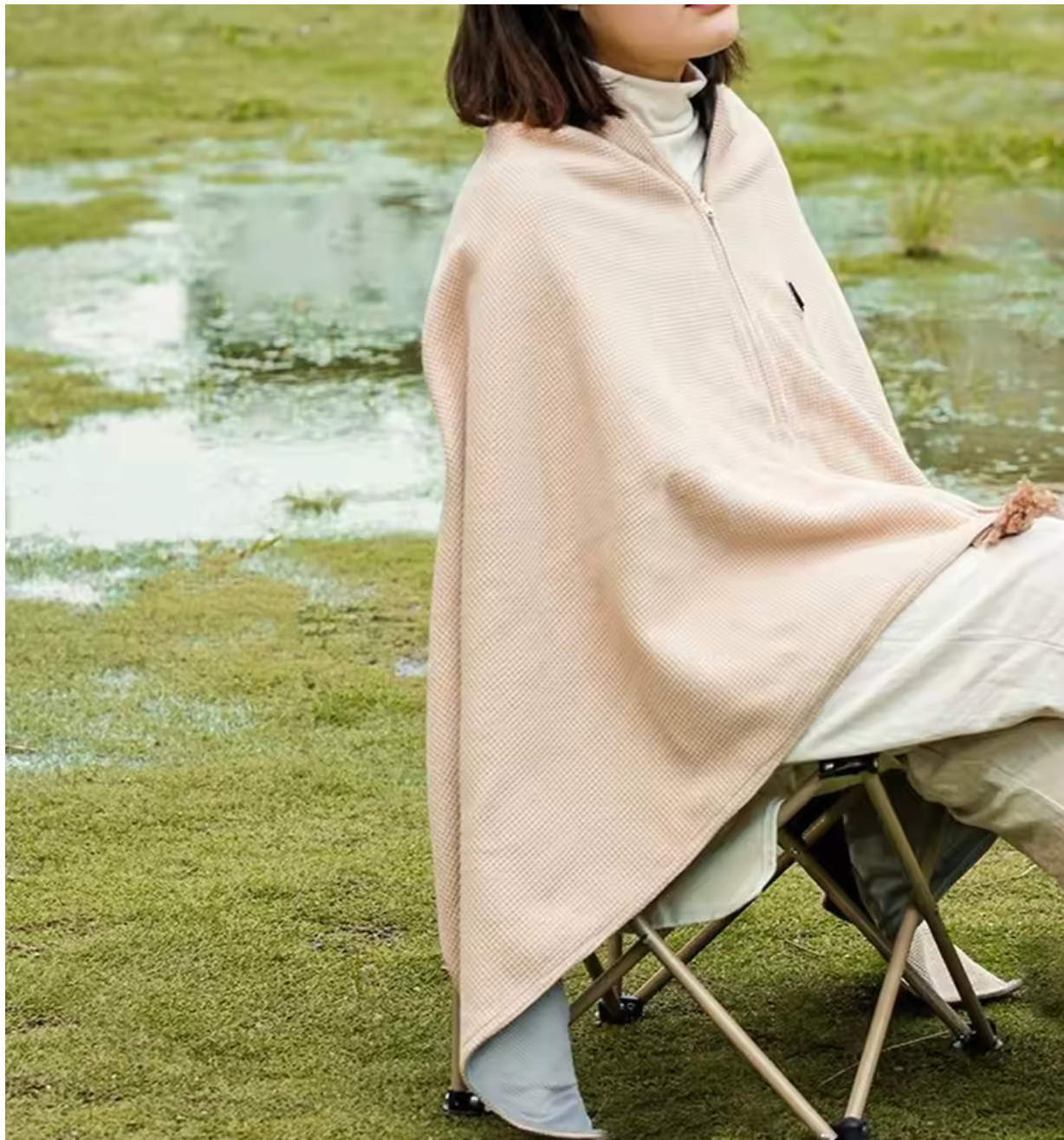 HuxWarm™ Wearable Heated Shawl Blanket — USB Powered